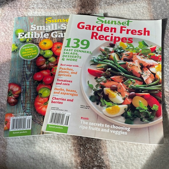 Other - Sunset Gardening Recipes Magazine set of 2! 2000s editions! Real Food! Health!
